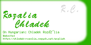rozalia chladek business card